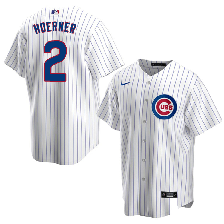 Nike Men #2 Nico Hoerner Chicago Cubs Baseball Jerseys Sale-White